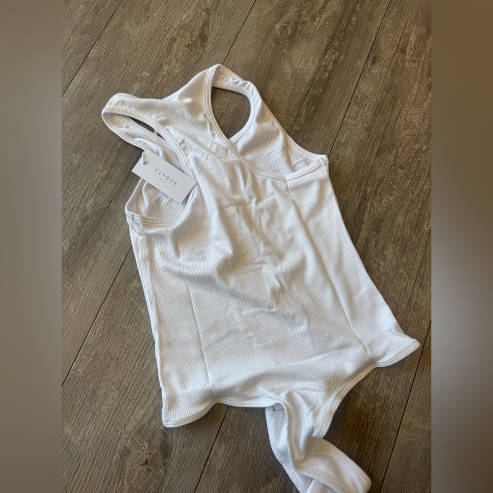 ClYQUE White Ribbed Bodysuit - Picture 12 of 13